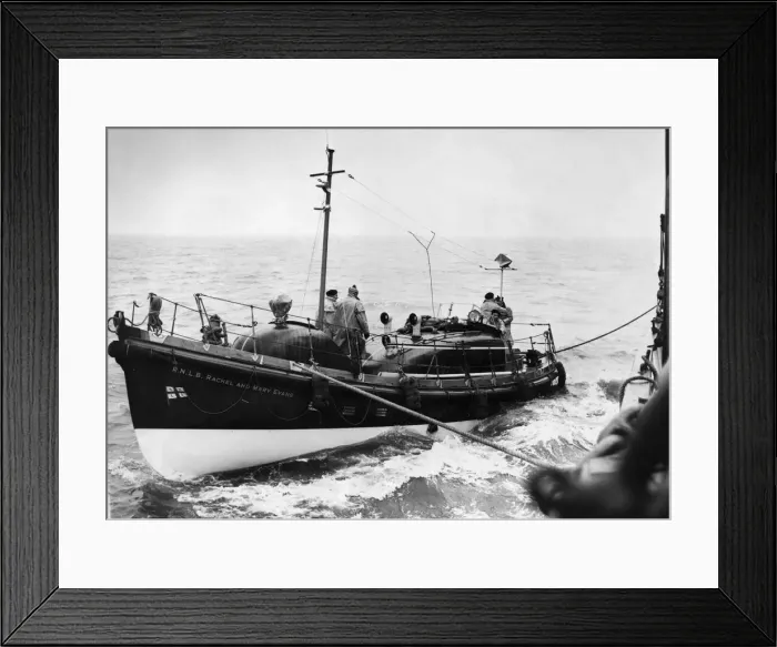 Framed Print : The Mayor of Barry (Alderman C. T. Price) and local members of the British Sailors Society
