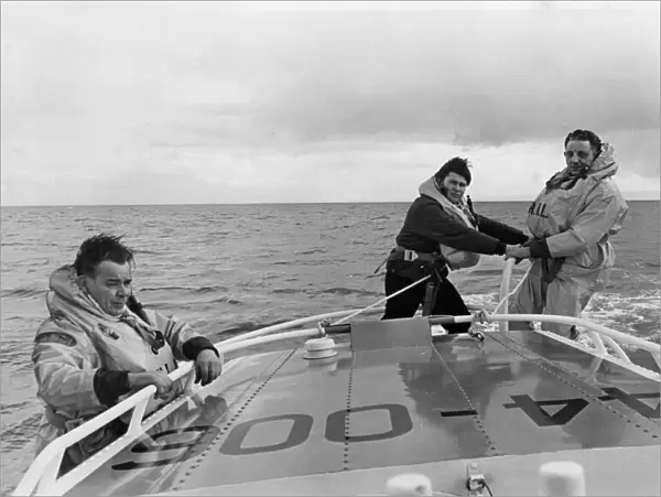Crew of the Barry lifeboat Arthur and Blanche Harris Frederick Batten and Eric Fry (right