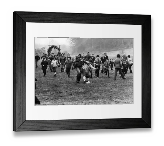 Framed Print : Alnwick Shrove Tuesday Football Match, Tuesday 19th February 1980 Framed Print : Alnwick Shrove Tuesday Football Match, Tuesday 19th February 1980