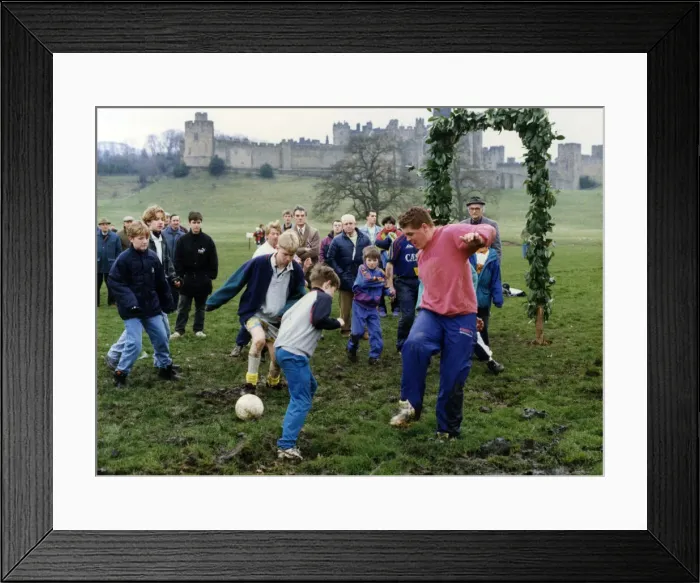 Framed Print : Alnwick Shrove Tuesday Football Match, Tuesday 23rd February 1993 Framed Print : Alnwick Shrove Tuesday Football Match, Tuesday 23rd February 1993
