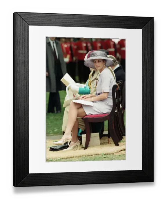 Framed Print : Diana, Princess of Wales attends the unveiling of the Canadian War Memorial in Green Park Framed Print : Diana, Princess of Wales attends the unveiling of the Canadian War Memorial in Green Park