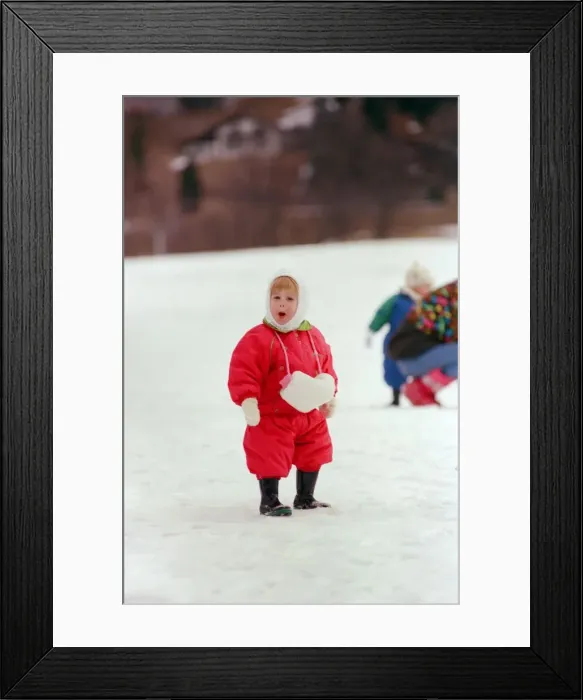 Framed Print : Princess Beatrice in Klosters, Switzerland, 21st January 1990 Framed Print : Princess Beatrice in Klosters, Switzerland, 21st January 1990
