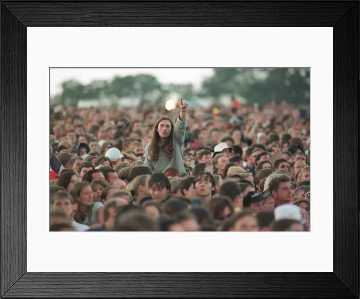 Framed Print : Oasis Fans enjoying the concert at Knebworth Framed Print : Oasis Fans enjoying the concert at Knebworth
