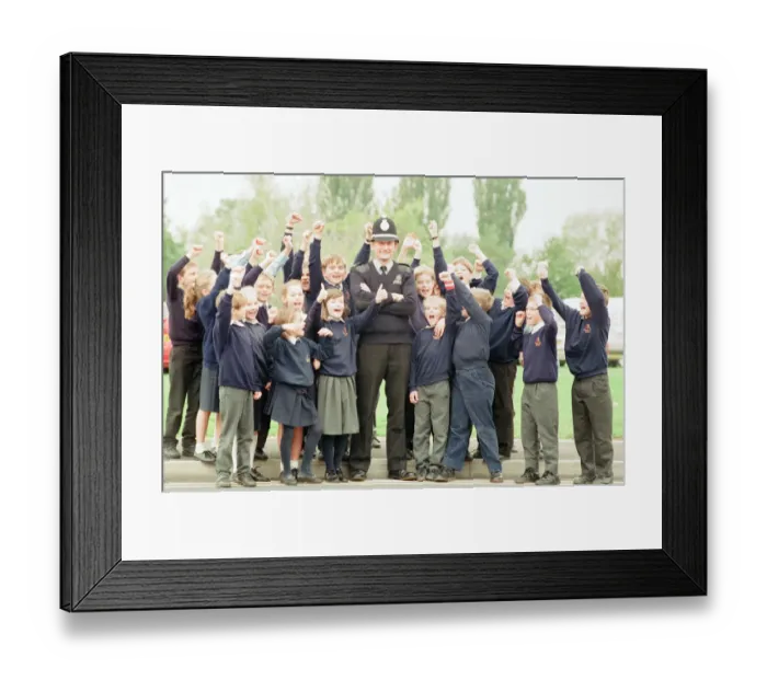 Framed Print : PC George Hillier, Schools liaison officer, has received a special award for his work Framed Print : PC George Hillier, Schools liaison officer, has received a special award for his work