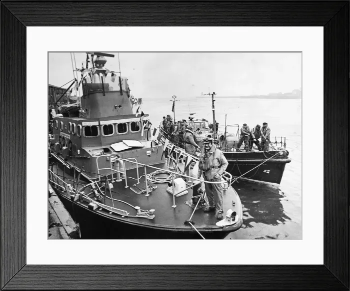 Framed Print : The lifeboat Princess Alexandra on the right, which is a new Lifeboat to Framed Print : The lifeboat Princess Alexandra on the right, which is a new Lifeboat to