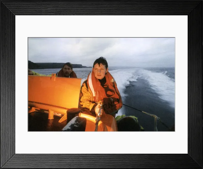 Framed Print : Tenby lifeboatman Philip Wilson. Circa 1991 Framed Print : Tenby lifeboatman Philip Wilson. Circa 1991