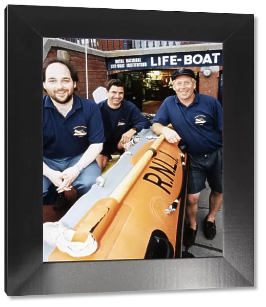 Members of the Penarth Lifeboat Crew who took part in a rescue near Cardiff