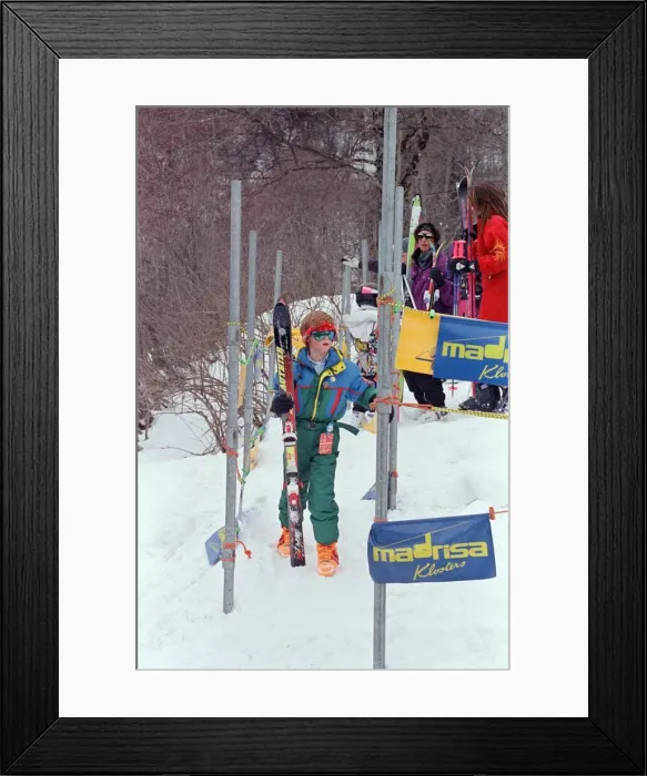 Framed Print : Prince Harry pictured during a skiing holiday in Klosters with his father and brother Framed Print : Prince Harry pictured during a skiing holiday in Klosters with his father and brother