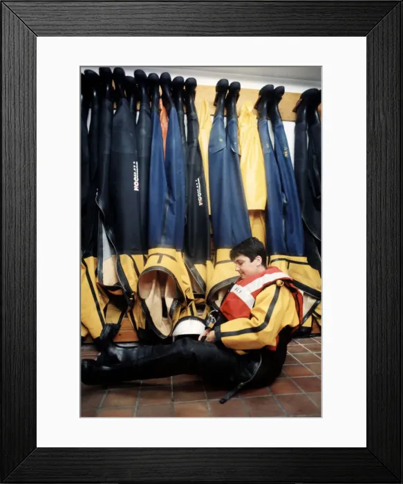 Framed Print : 36 year old Aileen Jones, the only female helm in the RNLI in Wales Framed Print : 36 year old Aileen Jones, the only female helm in the RNLI in Wales