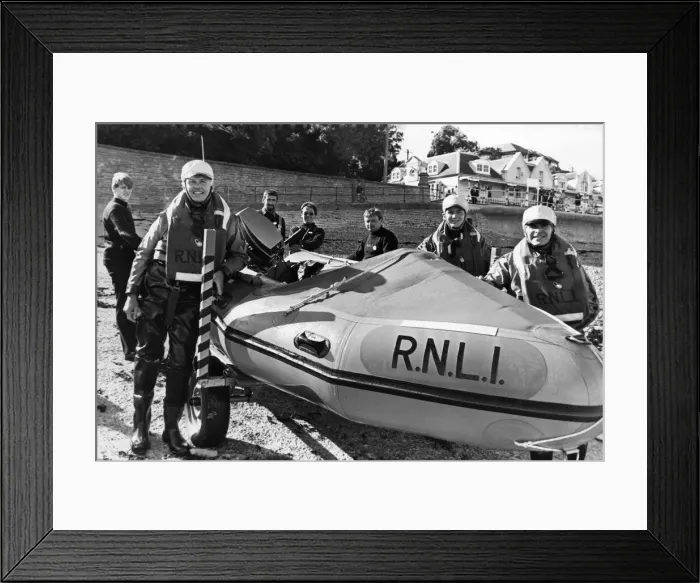 Framed Print : The dediocation ceremony of the lifeboat John Cresswell at Penarth. 16th August 1989 Framed Print : The dediocation ceremony of the lifeboat John Cresswell at Penarth. 16th August 1989