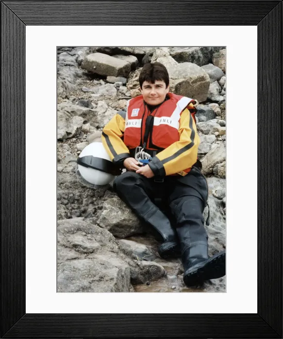 Framed Print : 36 year old Aileen Jones, the only female helm in the RNLI in Wales Framed Print : 36 year old Aileen Jones, the only female helm in the RNLI in Wales