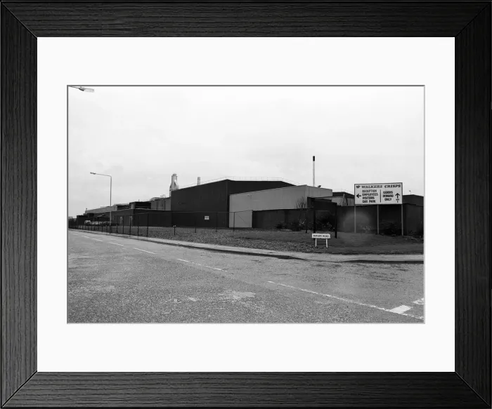 Framed Print : Walkers Factory, Bursom Road, Leicester. 15th March 1988 Framed Print : Walkers Factory, Bursom Road, Leicester. 15th March 1988