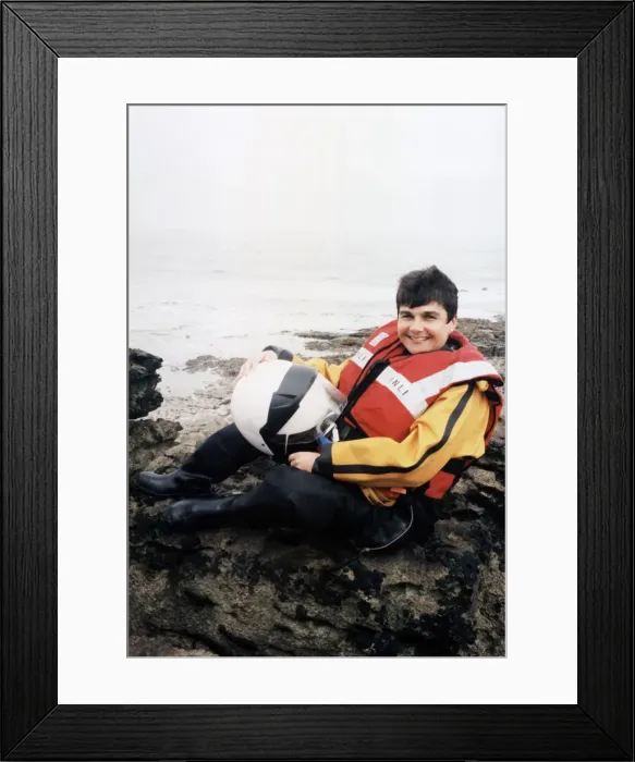 Framed Print : 36 year old Aileen Jones, the only female helm in the RNLI in Wales Framed Print : 36 year old Aileen Jones, the only female helm in the RNLI in Wales