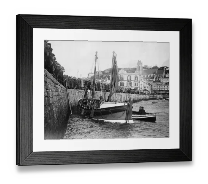Framed Print : The West Coast, a Torquay fishing boat, was caught in a gale Framed Print : The West Coast, a Torquay fishing boat, was caught in a gale