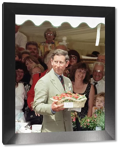 Prince Charles, Prince of Wales at Sandringham Flower Show, Norfolk. 26th July 1995