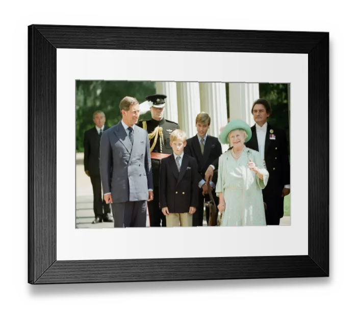 Framed Print : Queen Elizabeth The Queen Mother celebrates her 95th birthday at Clarence House Framed Print : Queen Elizabeth The Queen Mother celebrates her 95th birthday at Clarence House