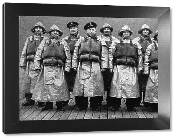 The Mumbles lifeboat crew. They were awarded a gold medal