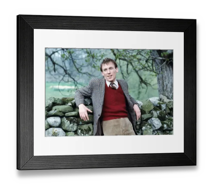 Framed Print : Christopher Timothy on the set of All Creatures Great and Small