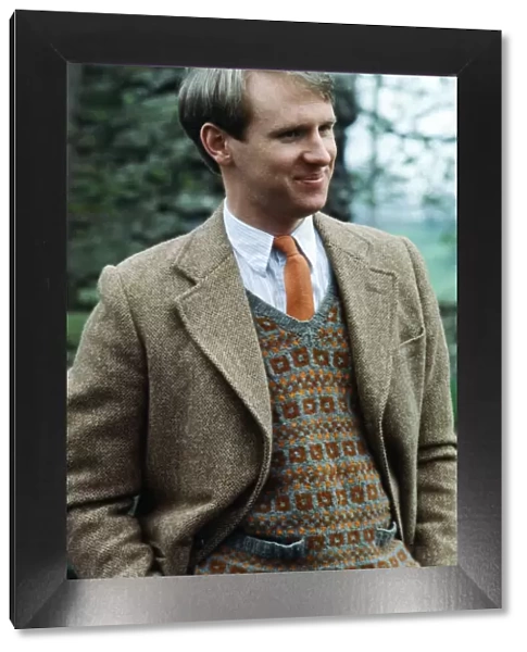 Peter Davison on the set of 'All Creatures Great and Small. '25th May 1978