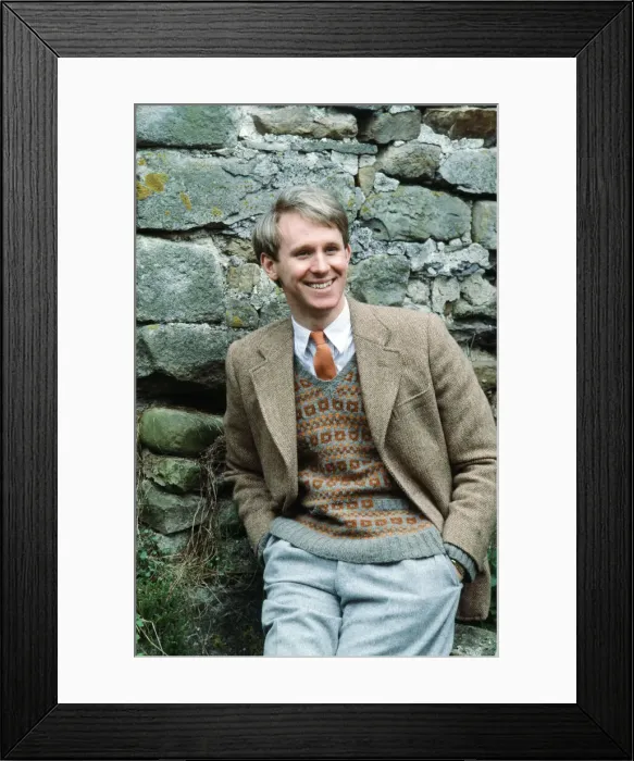 Framed Print : Peter Davison on the set of All Creatures Great and Small. 25th May 1978
