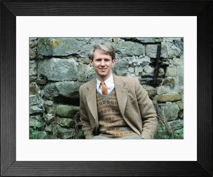 Framed Print : Peter Davison on the set of All Creatures Great and Small. 25th May 1978