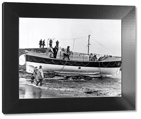 The Cullercoats lifeboat Sir James Knott. SIR JAMES KNOTT was