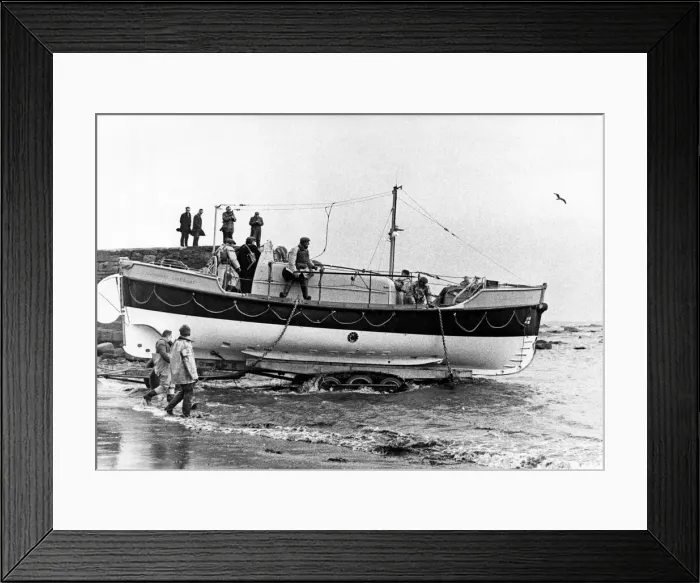 Framed Print : The Cullercoats lifeboat Sir James Knott. SIR JAMES KNOTT was Framed Print : The Cullercoats lifeboat Sir James Knott. SIR JAMES KNOTT was