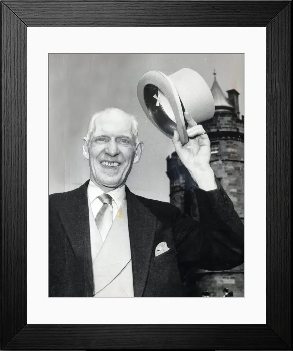 Framed Print : Sir Robert Kelly May 1969 on the grounds of holyrood house top hat Framed Print : Sir Robert Kelly May 1969 on the grounds of holyrood house top hat