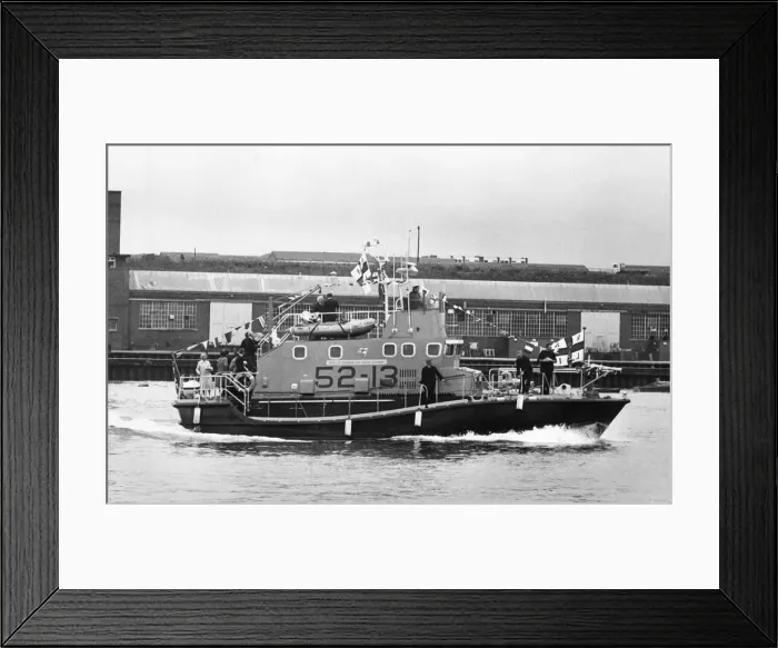 Framed Print : RNLI Lifeboat George and Olive Turner in Tynemouth. Pictured on her original Framed Print : RNLI Lifeboat George and Olive Turner in Tynemouth. Pictured on her original
