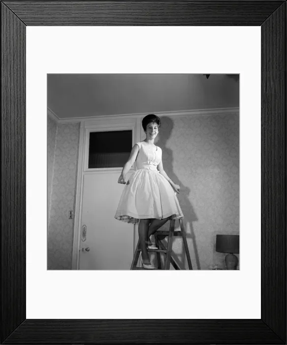 Framed Print : 14 year old singer Helen Shapiro, who is still at school