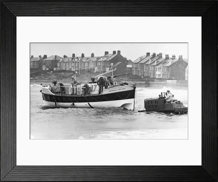 Framed Print : The Newbiggin lifeboat, The Mary Joicey. 30th January 1976 The ninth Framed Print : The Newbiggin lifeboat, The Mary Joicey. 30th January 1976 The ninth