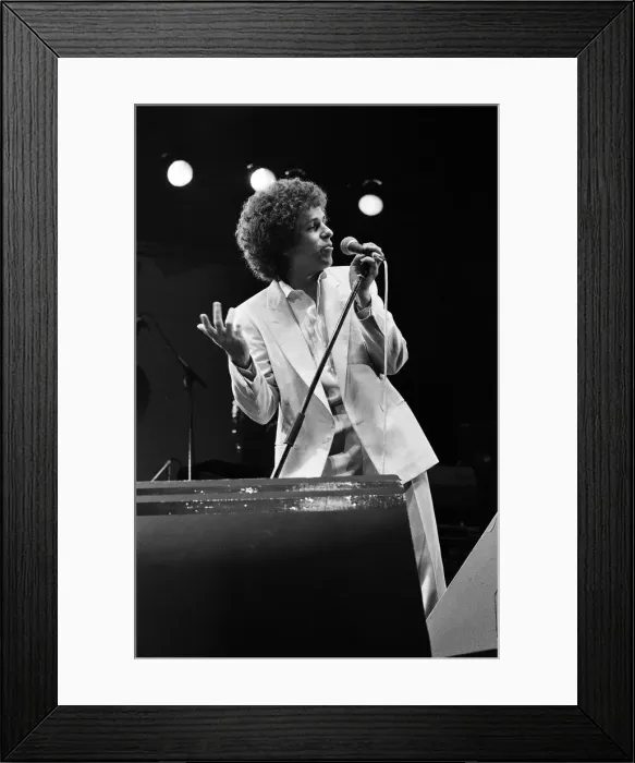 Framed Print : Leo Sayer in concert. 19th December 1979 Framed Print : Leo Sayer in concert. 19th December 1979
