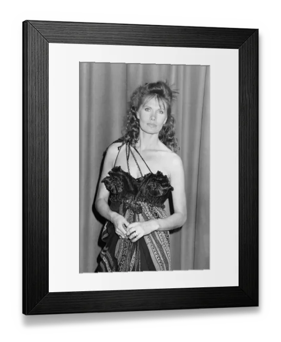 Framed Print : Maud Adams, Swedish actress, attends James Bond Octopussy Royal Film Premiere