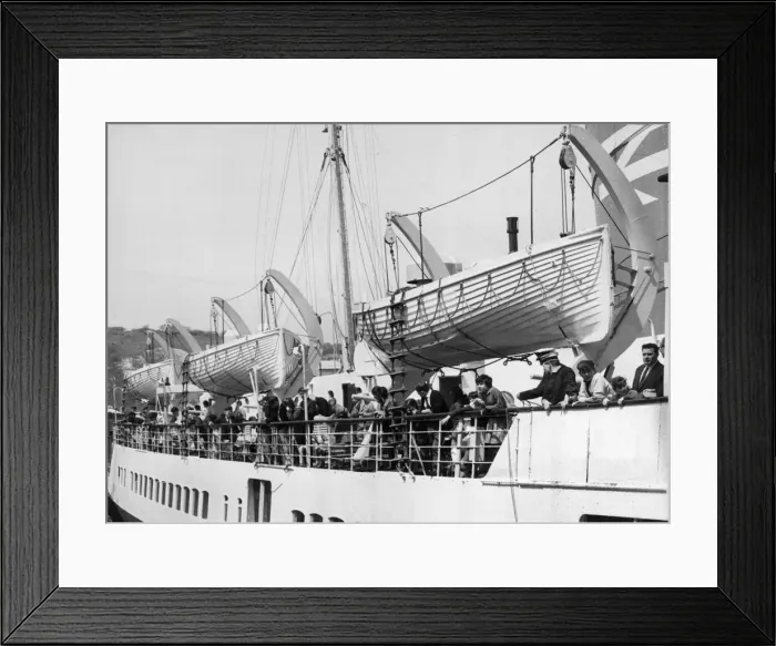 Framed Print : Passengers on board the Maid of Orleans Framed Print : Passengers on board the Maid of Orleans