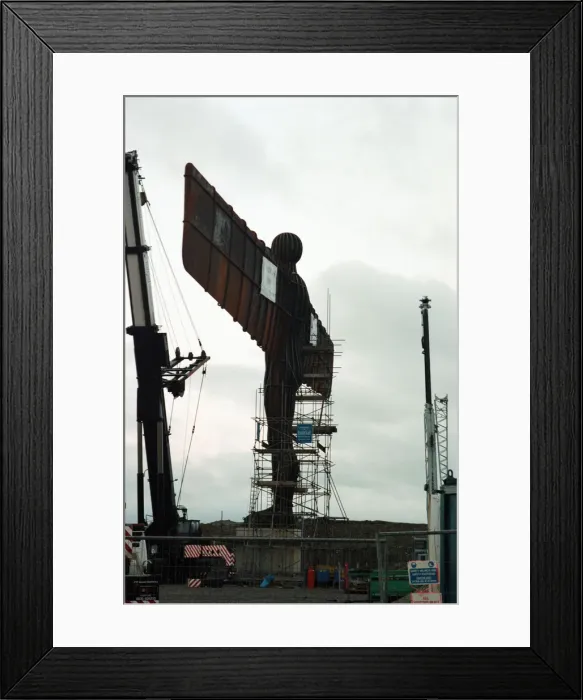 Framed Print : The Angel of the North faces its first dawn on the hill, Gateshead. 16th February 1998 Framed Print : The Angel of the North faces its first dawn on the hill, Gateshead. 16th February 1998