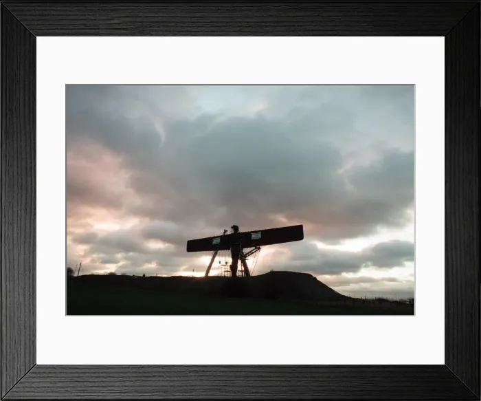 Framed Print : The Angel of the North faces its first dawn on the hill, Gateshead. 16th February 1998 Framed Print : The Angel of the North faces its first dawn on the hill, Gateshead. 16th February 1998