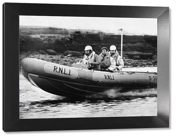 New Inshore lifeboat at Hartlepool Lifeboat Station. 27th April 1972