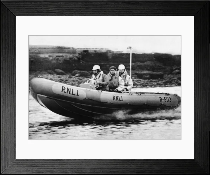 Framed Print : New Inshore lifeboat at Hartlepool Lifeboat Station. 27th April 1972 Framed Print : New Inshore lifeboat at Hartlepool Lifeboat Station. 27th April 1972