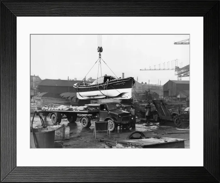Framed Print : A new lifeboat, the W. Ross MacArthur of Glasgow, destined for St Abbs Head Lifeboat Framed Print : A new lifeboat, the W. Ross MacArthur of Glasgow, destined for St Abbs Head Lifeboat
