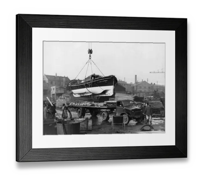 Framed Print : A new lifeboat, the W. Ross MacArthur of Glasgow, destined for St Abbs Head Lifeboat Framed Print : A new lifeboat, the W. Ross MacArthur of Glasgow, destined for St Abbs Head Lifeboat