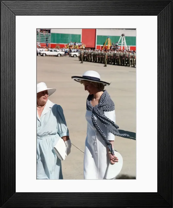 Framed Print : Princess Diana and Prince Charles on their overseas visit to Australia for Framed Print : Princess Diana and Prince Charles on their overseas visit to Australia for
