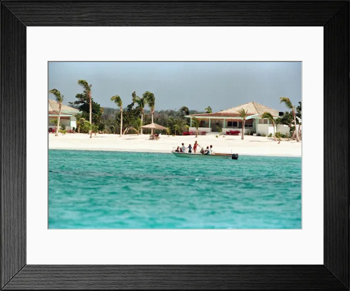 Framed Print : Princess Diana on holiday with her sons, Prince William and Prince Harry Framed Print : Princess Diana on holiday with her sons, Prince William and Prince Harry