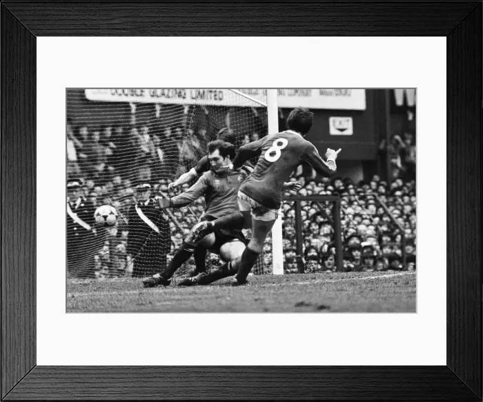 Framed Print : FA Cup Quarter Final match at Goodison Park. Final score Everton 2 v Manchester Framed Print : FA Cup Quarter Final match at Goodison Park. Final score Everton 2 v Manchester