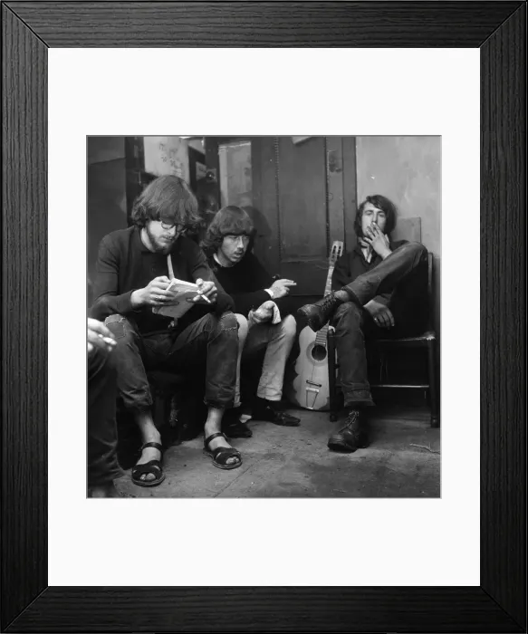 Framed Print : A group of young beachniks'living on a barge in Shoreham-by-Sea Framed Print : A group of young beachniks'living on a barge in Shoreham-by-Sea