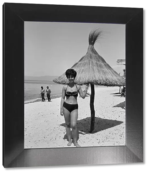 Pop singer Helen Shapiro on holiday in Majorca. 20th May 1962