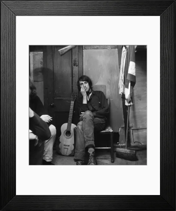 Framed Print : A group of young beachniks'living on a barge in Shoreham-by-Sea