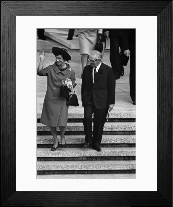 Framed Print : Princess Margaret, Countess of Snowdon opens the new Birmingham Post & Mail offices