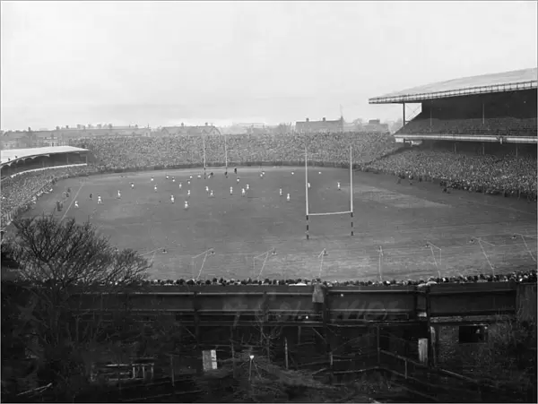 Cardiff Arms Park, with new North Stand (right), Circa 1935