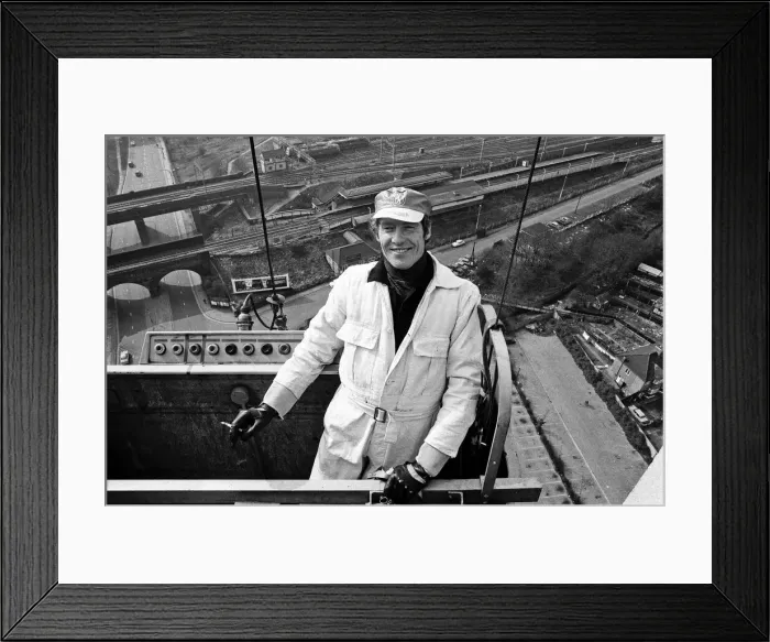 Framed Print : Actor Michael Crawford filming scenes for the BBC series Some Mothers Do