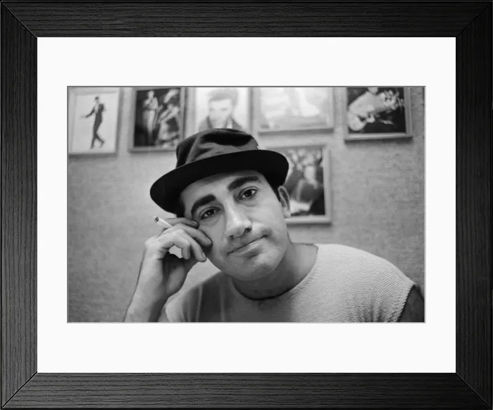 Framed Print : Songwriter and composer Lionel Bart in his flat in South Kensington Framed Print : Songwriter and composer Lionel Bart in his flat in South Kensington